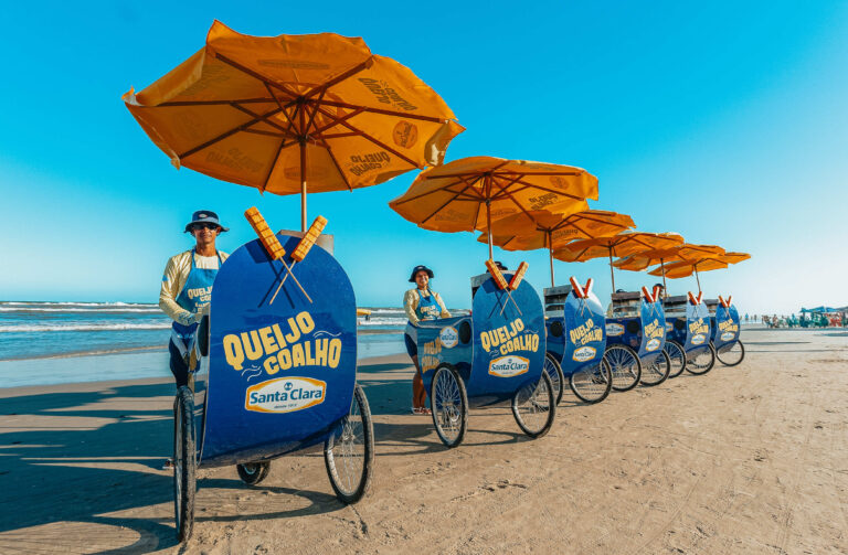 Carrinhos de queijo coalho da Santa Clara retornam às praias do RS