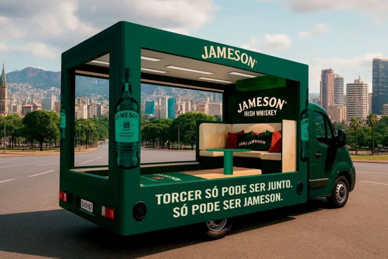 Jameson elege o futebol como novo território de marca e leva motorhome a BH