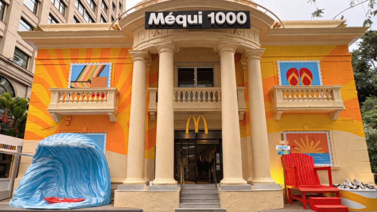 Méqui 1000 leva clima de praia e Onda de Cheddar à Paulista