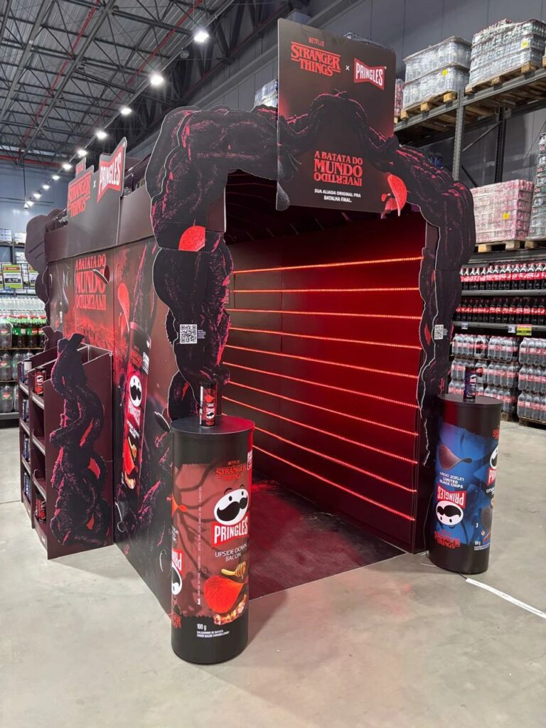 Stranger Things e Pringles transformam PDV em ação inspirada no Mundo Invertido