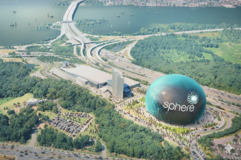 Sphere planeja nova arena imersiva perto de Washington