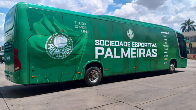 Palmeiras e wemobi apresentam novo ônibus oficial para 2026