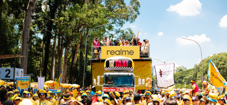 realme leva tecnologia e experiência imersiva ao Carnaval com o Bloco Vou de Táxi