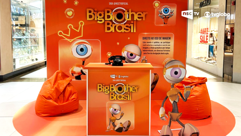 NSC promove experiência imersiva do BBB em shopping de Florianópolis