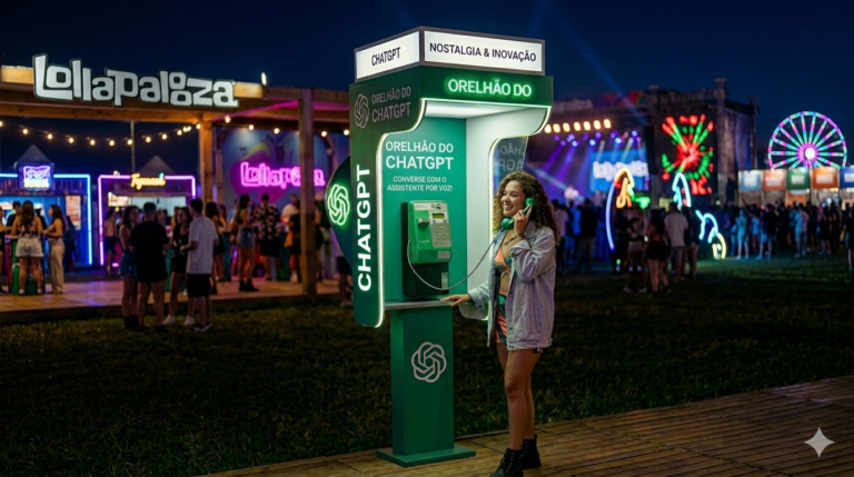 ChatGPT é o guia oficial de IA do Lollapalooza Brasil 2026