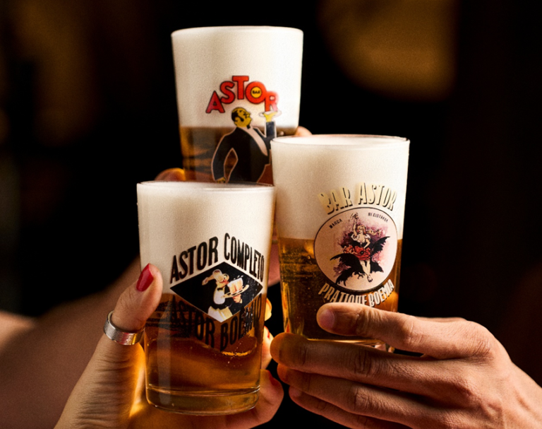 Astor e Brahma fazem ação especial