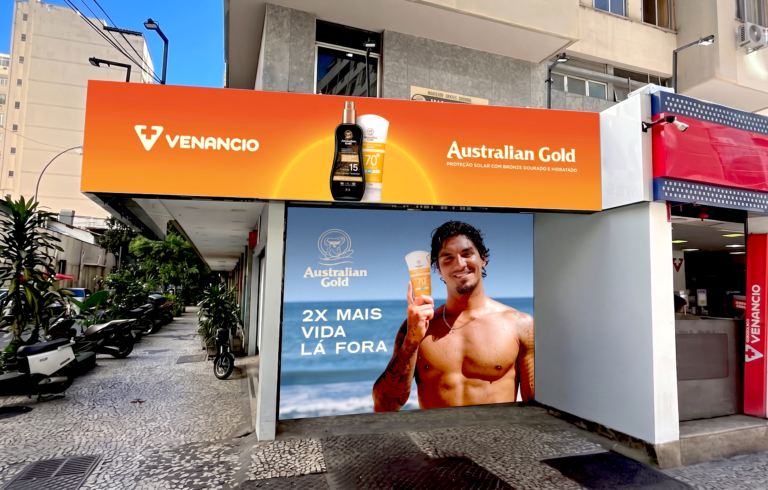 Australian Gold transforma Drogaria Venancio em destino de experiências solares