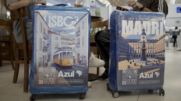 Azul transforma bagagem de clientes com ação “Mídia na Mala”