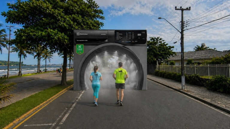 Electrolux na Maratona Internacional do Paraná tem Lava e Seca gigante