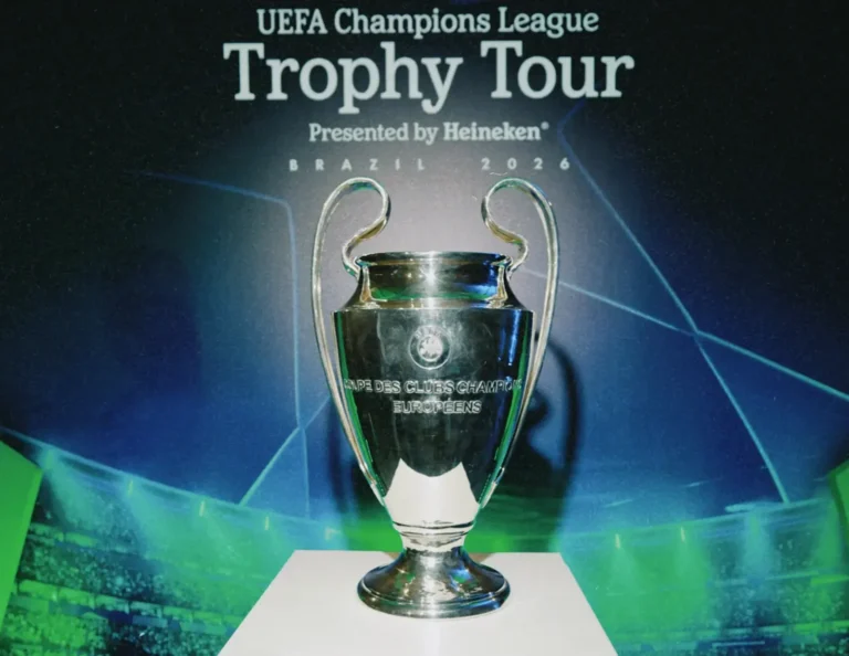 Heineken traz troféu da Champions ao Brasil na Trophy Tour 2026