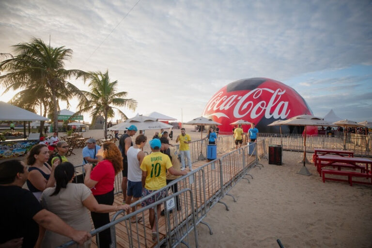Coca-Cola leva Fanzone gratuita a Fortaleza durante a Copa do Mundo