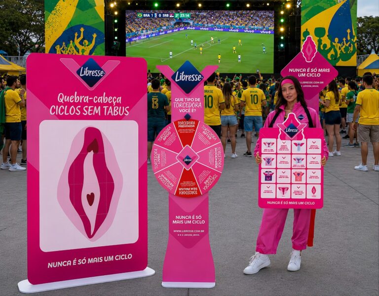 Libresse leva ativações sobre saúde menstrual à Arena Brasileira 2026
