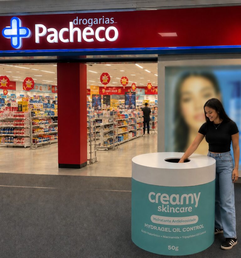Creamy leva ativação de skincare a shoppings do Rio e de SP