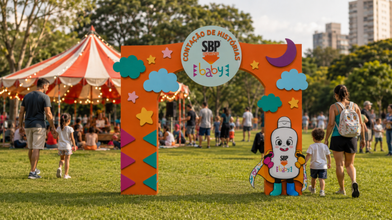 SBP Baby cria área de contação de histórias sobre prevenção no Festivalzinho 2026