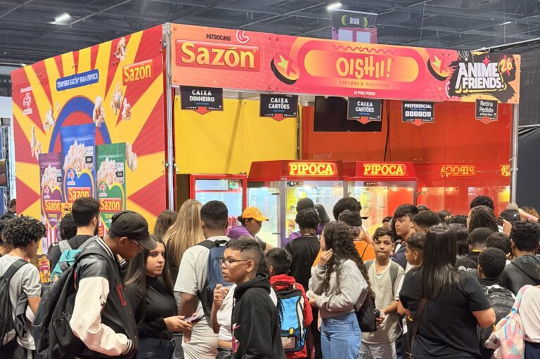 SAZÓN leva pipoca temperada e ativações ao Anime Friends 2026