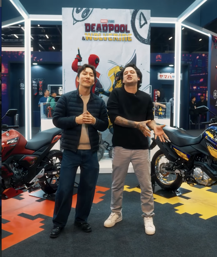 Yamaha apresenta motos inspiradas em Deadpool e Wolverine no Festival do Japão