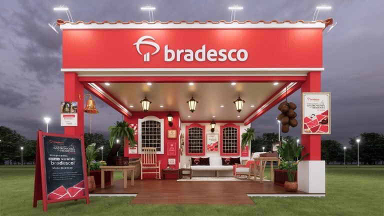 Bradesco no Festival Cultura e Gastronomia de Tiradentes tem espaço com varanda e experiências
