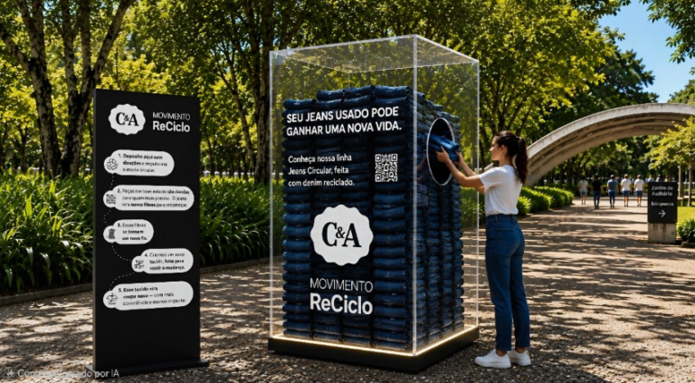 C&A leva instalação de moda circular e executivos ao SP2B