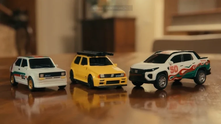 Fiat celebra 50 anos no Brasil com coleção de carros em miniatura