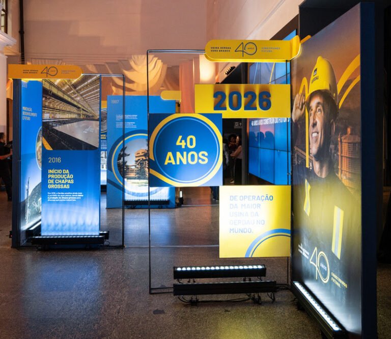 Gerdau celebra 40 anos da Usina Ouro Branco com exposição interativa