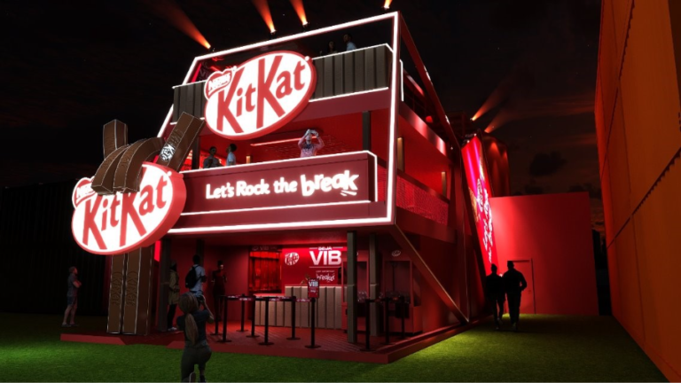 KitKat leva estande de três andares e ativações ao Rock in Rio 2026