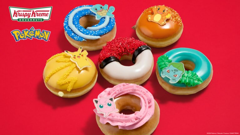 Krispy Kreme celebra 30 anos de Pokémon com donuts temáticos e loja imersiva