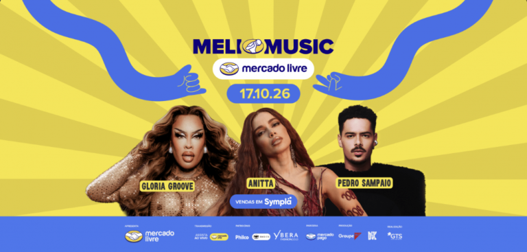 Meli Music 2026 terá Anitta, Gloria Groove e Pedro Sampaio
