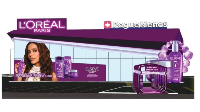 Pague Menos e L’Oréal Paris transformam loja em espaço imersivo de Elseve