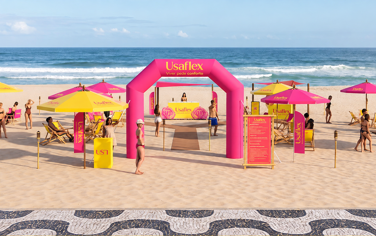 Usaflex instala Beach Lounge em Copacabana