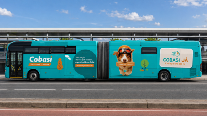 Cobasi divulga entrega rápida no BRT do Rio de Janeiro
