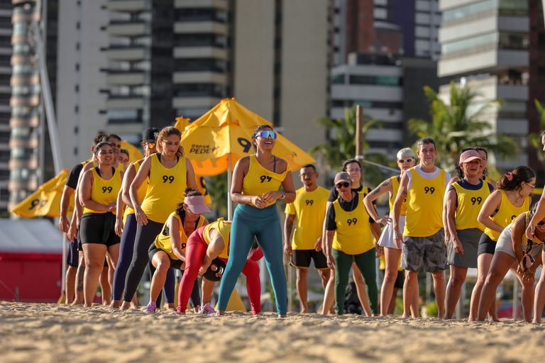 99Pay e Mude têm espaço com atividades físicas gratuitas em Fortaleza