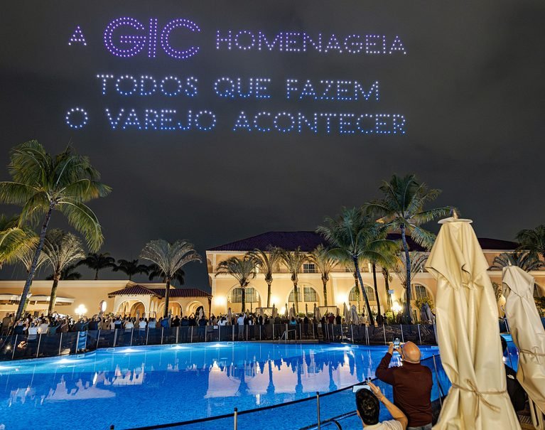 GIC Brasil leva show com 600 drones à ABRAS’26 em Campinas