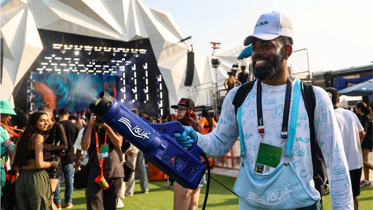 Iguá Rio leva aguadeiros e vaporizadores ao Rock in Rio 2026