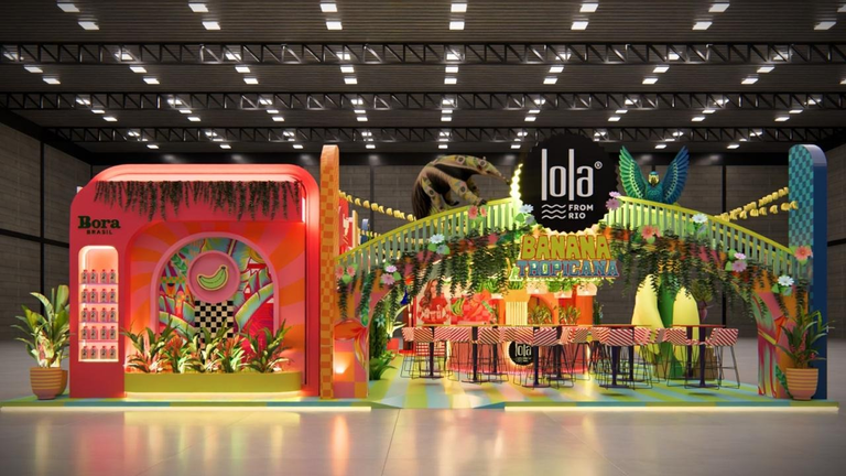 Lola From Rio cria floresta tropical e lança linha Banana Tropicana na Beauty Fair 2026