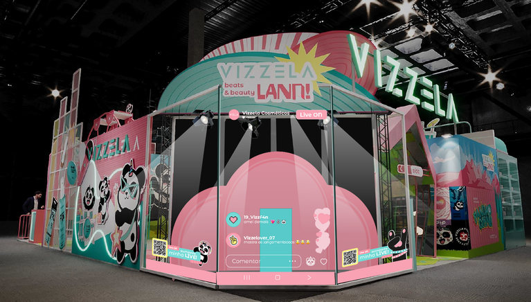 Vizzela transforma estande em festival com ativações gamificadas na Beauty Fair 2026