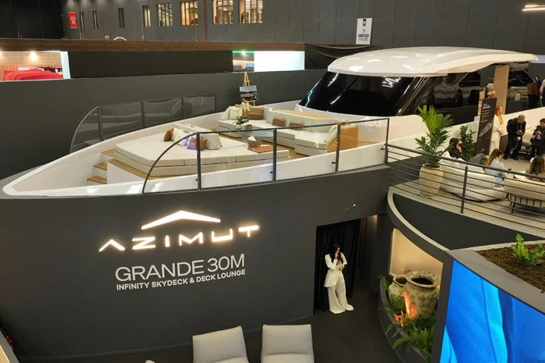 Azimut recria área de iate em tamanho real para experiência no São Paulo Boat Show