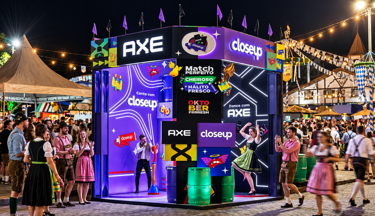 AXE e Closeup criam “Match Perfeito” na Oktoberfest de Blumenau