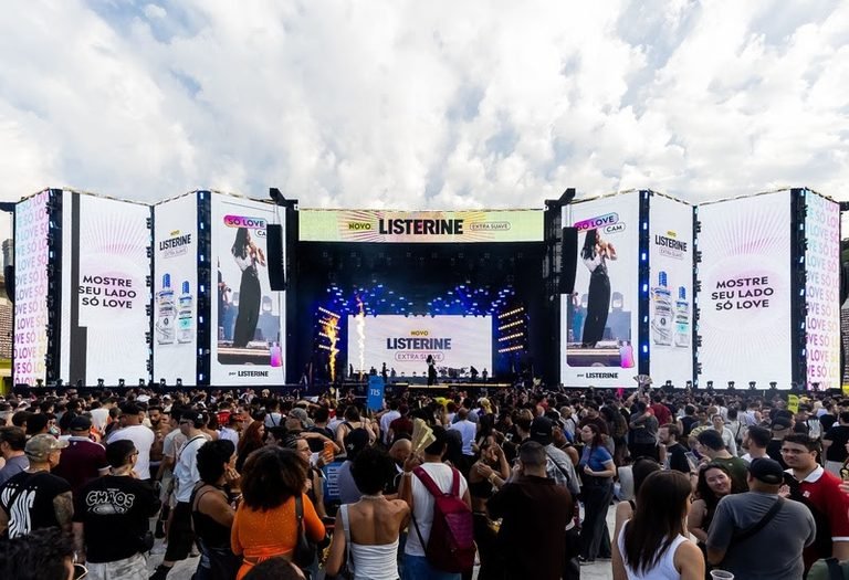 Listerine estreia no Meli Music com ativações voltadas à saúde bucal
