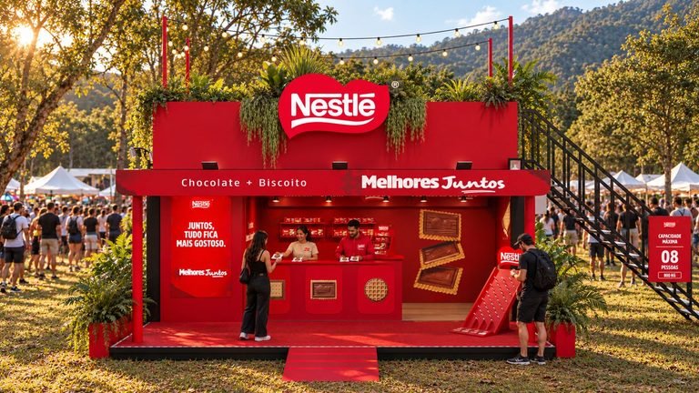 Nestlé leva distribuição de brindes ao Rock the Mountain 2026