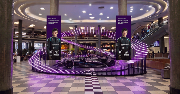 Nubank Ultravioleta leva Mercedes-AMG Petronas para experiências em SP
