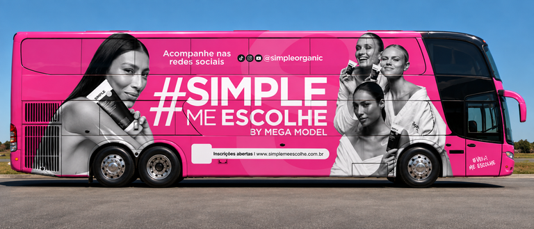 Simple Organic e Mega Model buscam novos talentos com ação itinerante no Sul