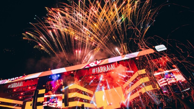 O Distrito Anhembi, em São Paulo, foi palco de mais uma edição histórica do Farraial no dia 17 de agosto. O festival, organizado pela Agência InHaus, reuniu um público estimado em 38 mil pessoas para 10 horas de pura música sertaneja, sem intervalos.